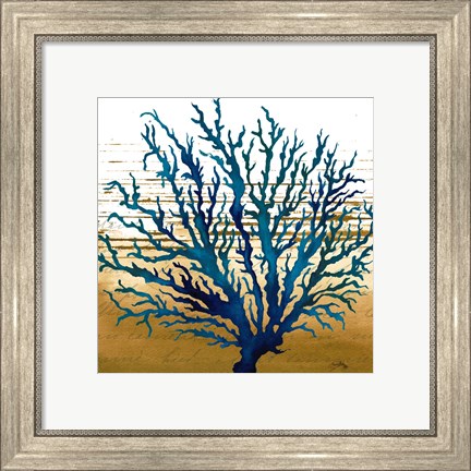 Framed Coastal Blue II Print