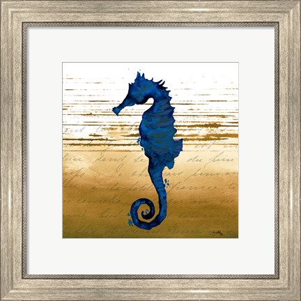 Framed Coastal Blue III Print