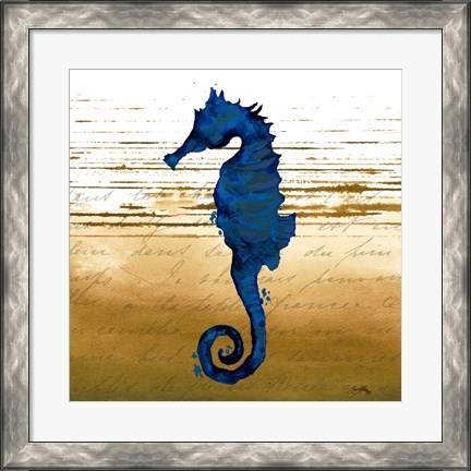 Framed Coastal Blue III Print