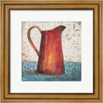 Framed Red Pots II Print