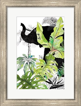 Framed Elefante Negro I Print