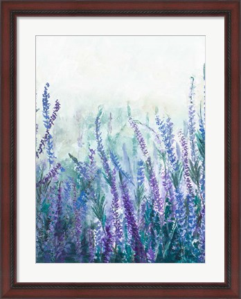 Framed Lavender Garden I Print