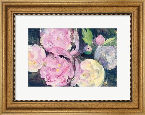 Framed Evening Peonies I Print