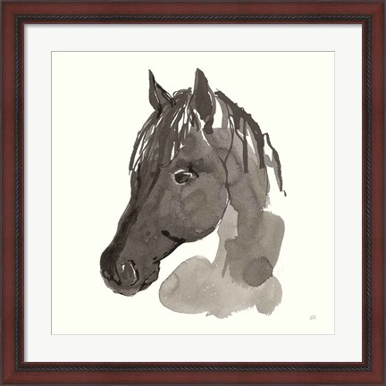 Framed Horse Portrait II Print