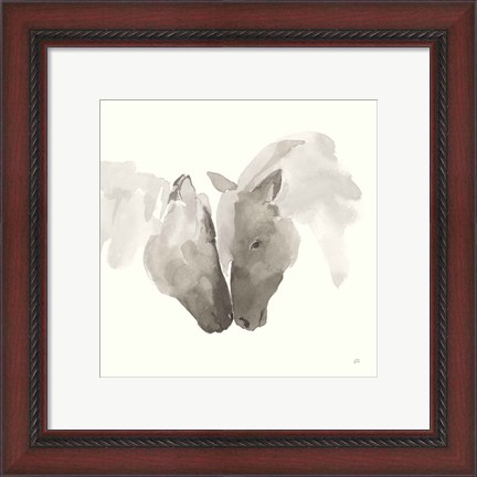 Framed Nuzzling III Print