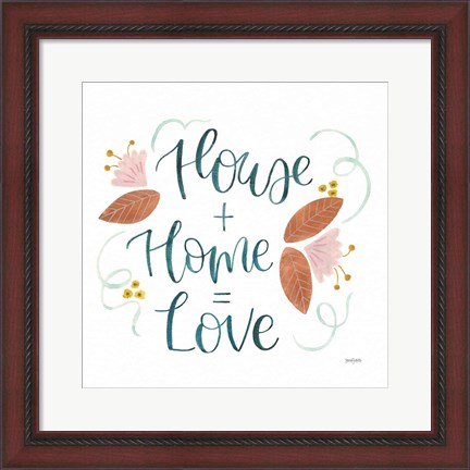 Framed Home Sweet Home III Print