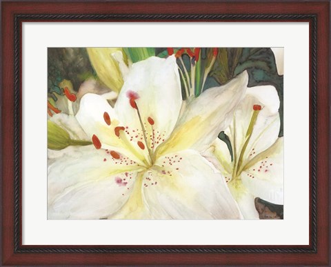 Framed Macro Lilies Print