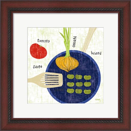 Framed Cooking it II Print