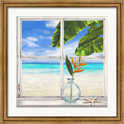 Framed Horizon Tropical lI Print