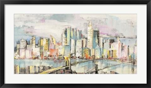 Framed Colori a Manhattan Print