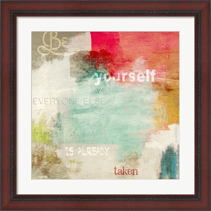 Framed Be Yourself Print