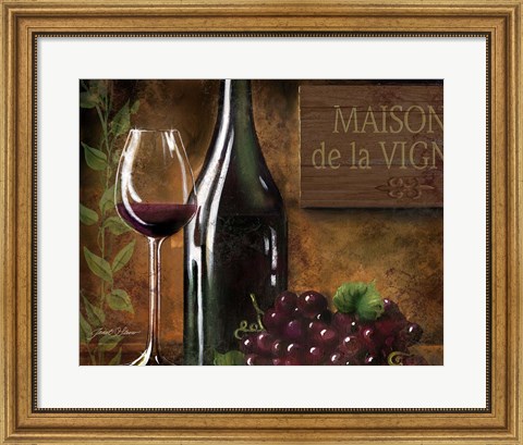 Framed Maison de la Vigne Print