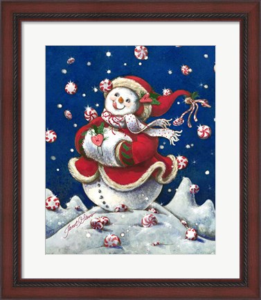 Framed Peppermint Wishes Print