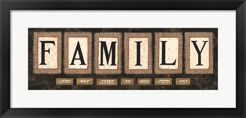 Framed Family Print