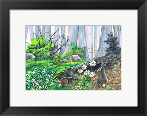 Framed Bunny Burrow Print