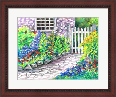 Framed Garden Gate Print