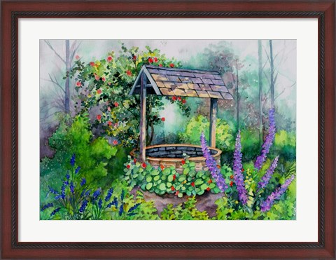 Framed Wishing Well Print