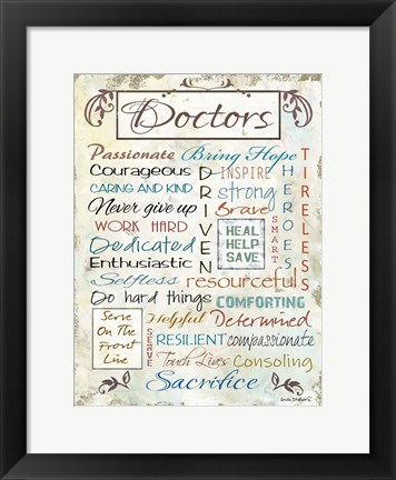 Framed Doctors Are Print