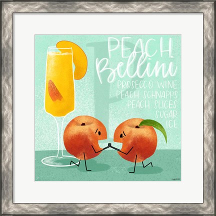 Framed Peach Bellini Print