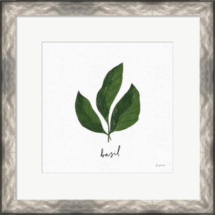 Framed Herbs VI White Print