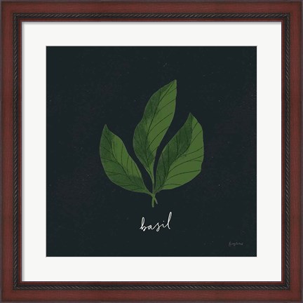 Framed Herbs VI Black Print