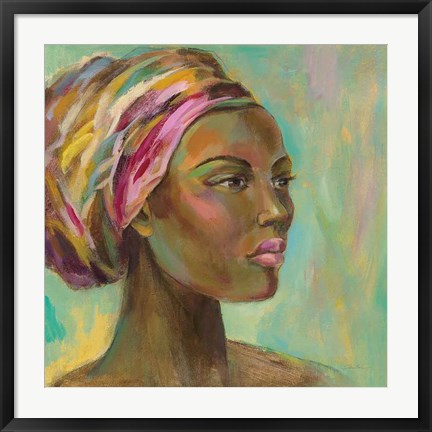 Framed African Woman I Print