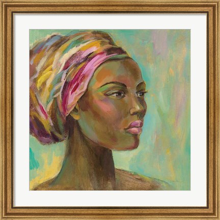 Framed African Woman I Print