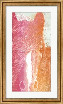 Framed Colorful Horse panel Print