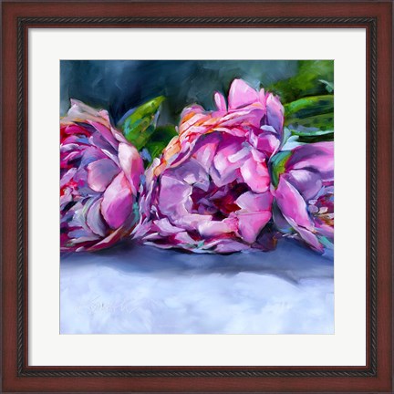 Framed Roses lying down Print