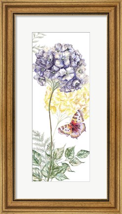 Framed Wildflower Stem panel III Print