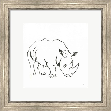 Framed African Animals V Print