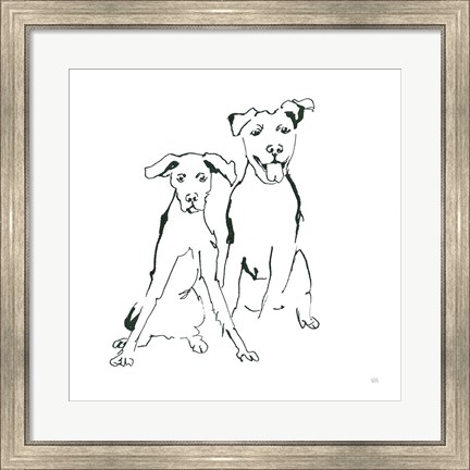 Framed Lovable Mutts V Print