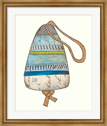 Framed Lobster Buoys II Print