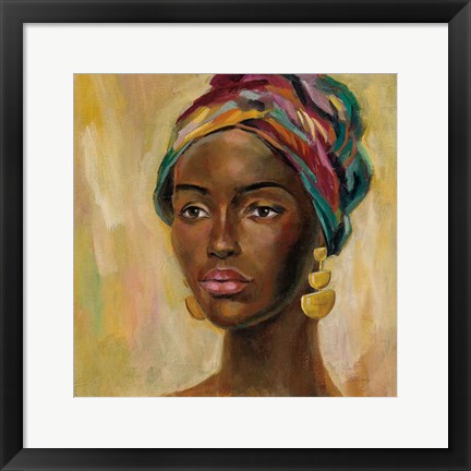 Framed African Face II Print