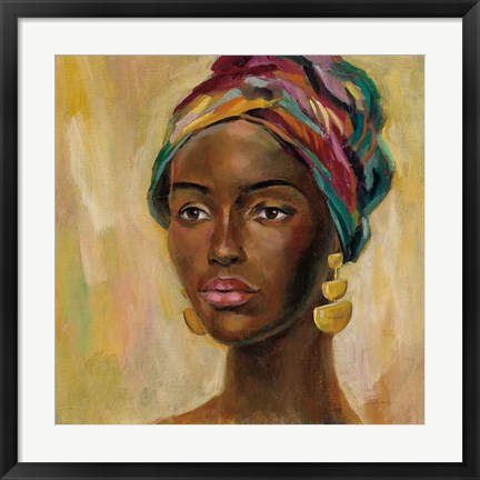 Framed African Face II Print