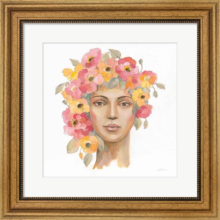 Framed International Woman I Print