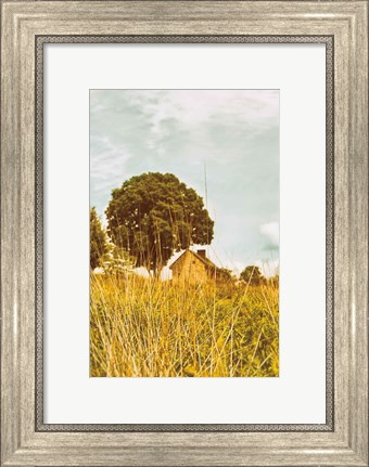 Framed Grass and Sky Print