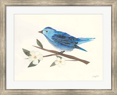 Framed Birds and Blossoms II Print