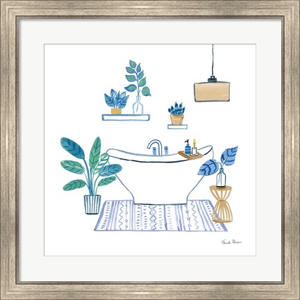 Framed Relax II Tan Print