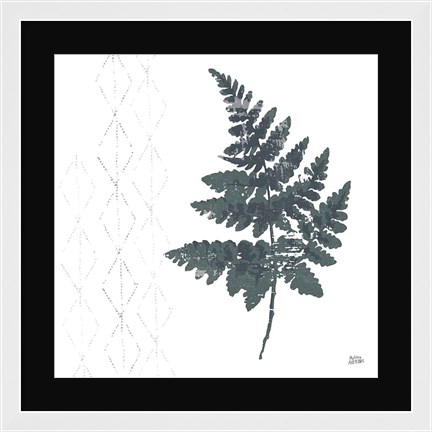 Framed Nordic Fern II Print