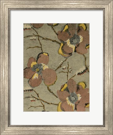 Framed Delicate Deco Pattern II Print