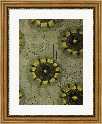 Framed Delicate Deco Pattern VI Print