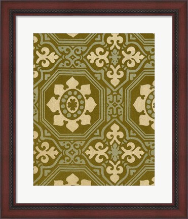 Framed Medallion Motif I Print