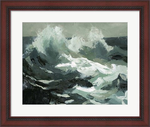 Framed Choppy Ocean View II Print