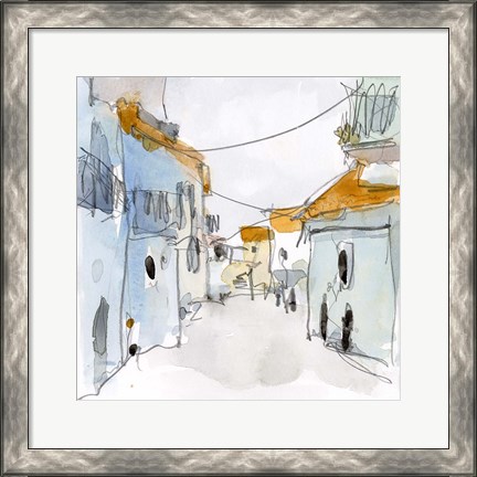 Framed Along the Spanish Sidewalk II Print