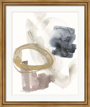 Framed Golden Ring I Print