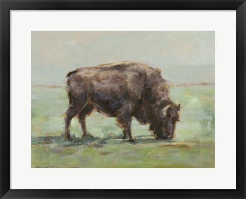 Framed Where the Buffalo Roam I Print