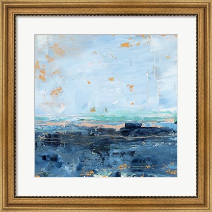 Framed Serene Seascape I Print