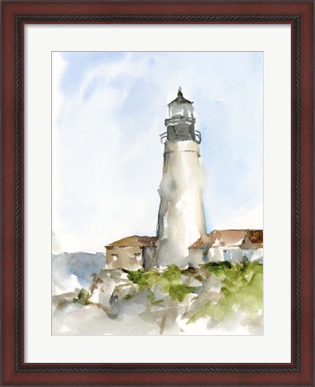 Framed Plein Air Lighthouse Study II Print