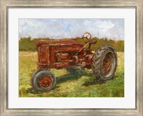 Framed Rustic Tractors II Print